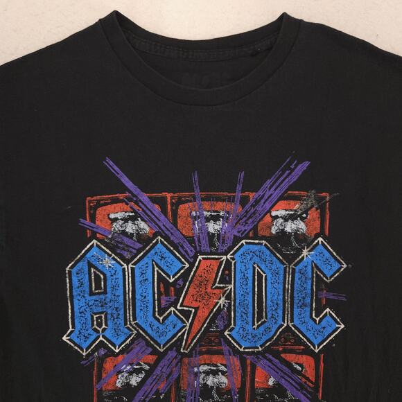 ACDC Blow Up Your Video Band Crew Neck Graphic T Shirt Mens Size Medium M Black - Picture 1 of 9